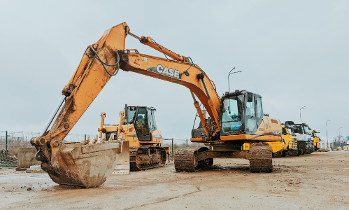 Construction vehicle condenser